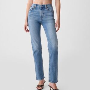 Gap high rise classic slim straight jeans - 28R
